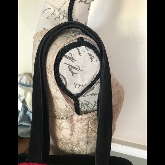 Rare Vintage Snowman Velvet Shoulder Bag - Picture 7 of 10